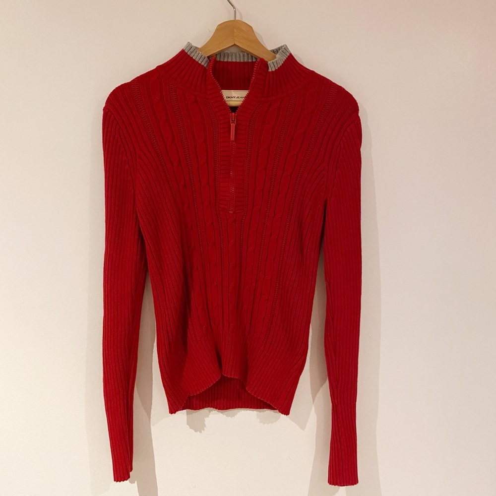 DKNY RED SWEATER